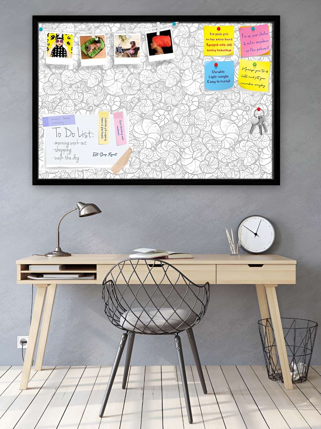 

ArtzFolio Wooden Notice Pin Board, Multi