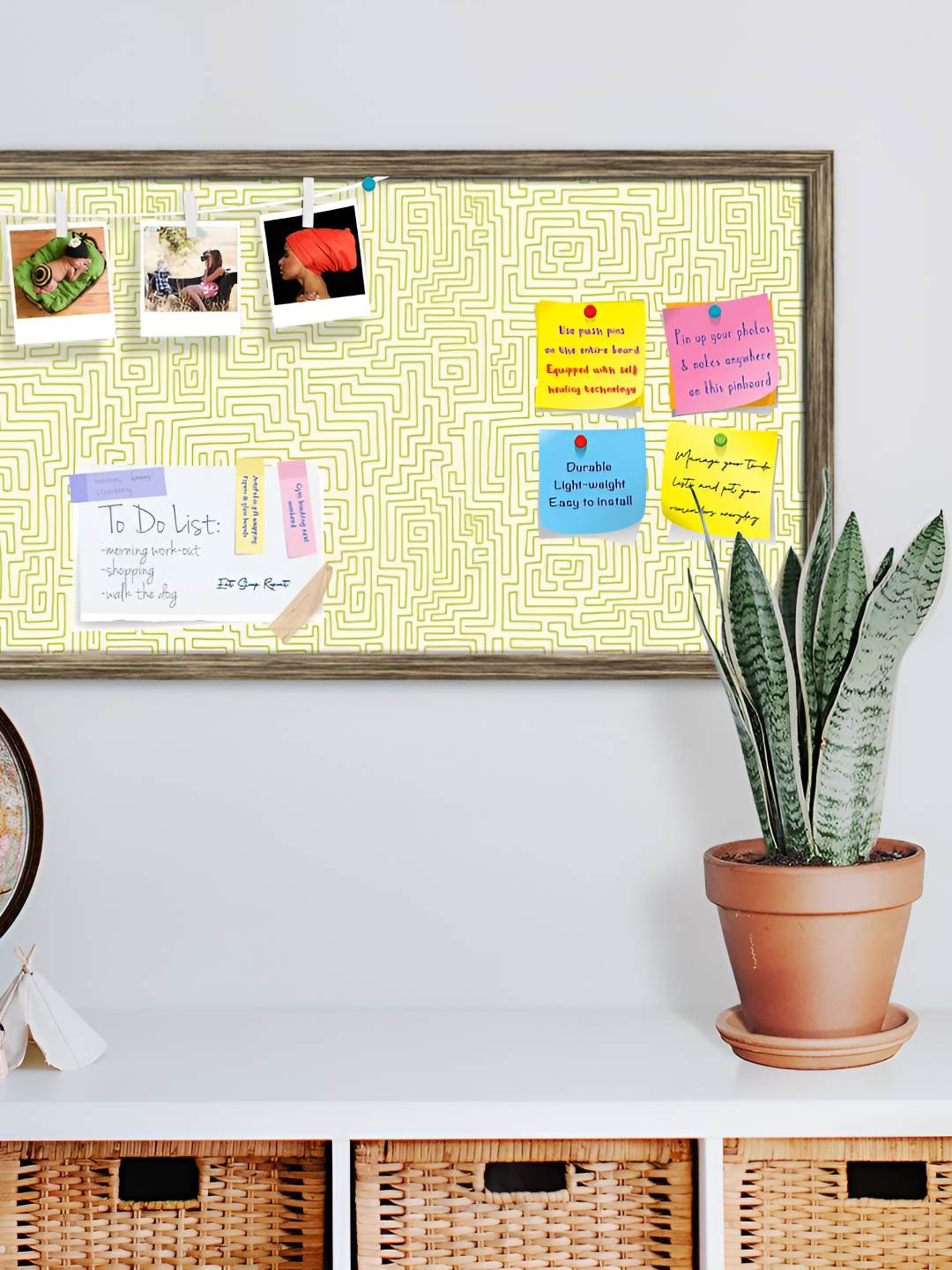 

ArtzFolio Wooden Notice Pin Board, Multi