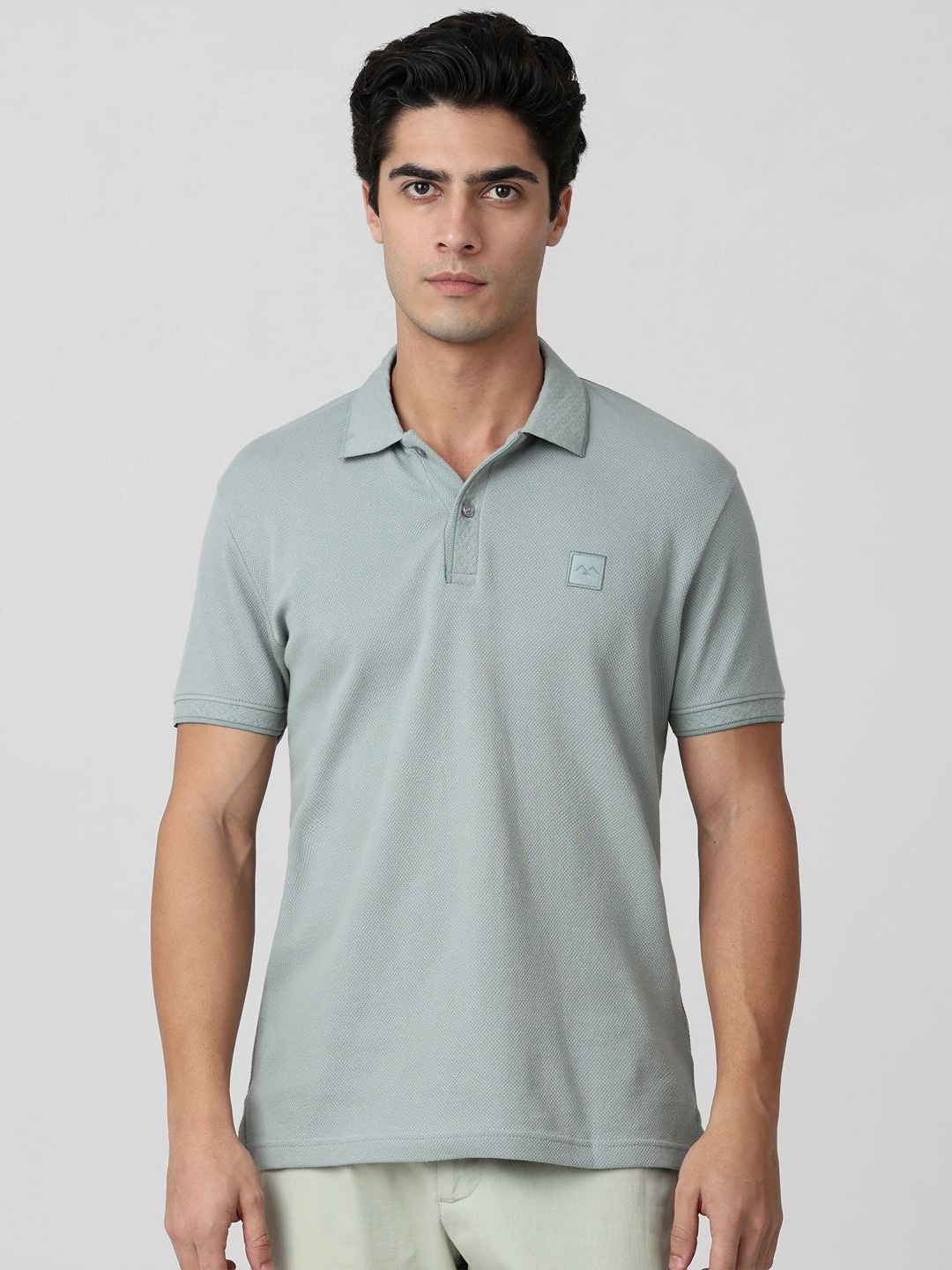 

Mufti Men Polo Collar Slim Fit T-shirt, Green