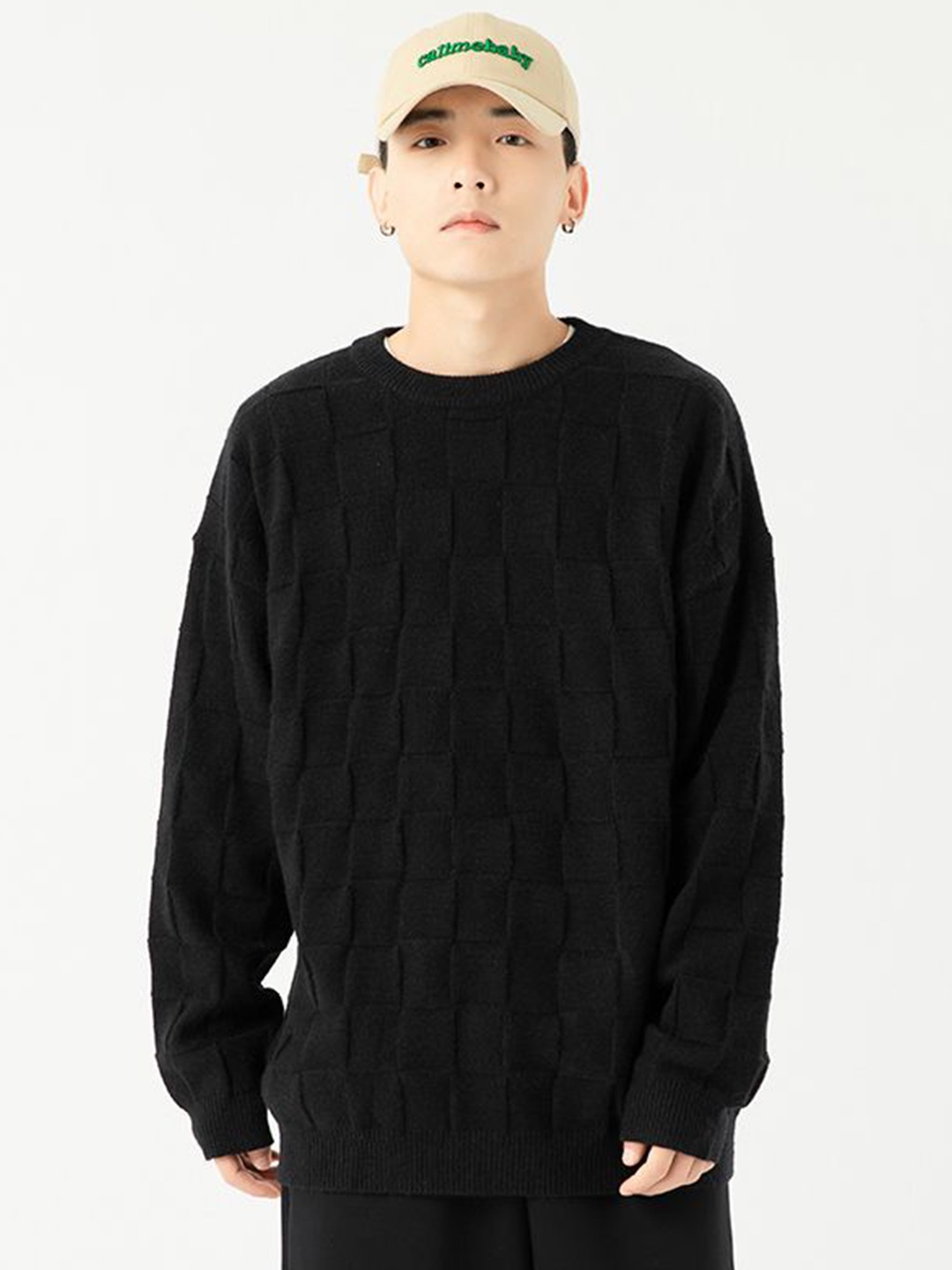 

StyleCast x Revolte Men Longline Pullover, Black