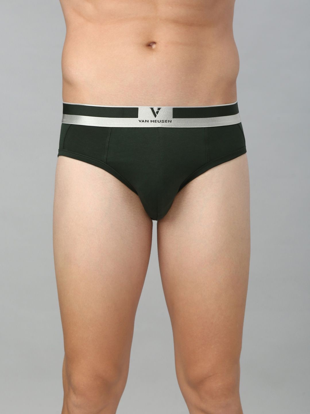 

Van Heusen Men Solid Colour Fresh Ultra Soft Brief, Green