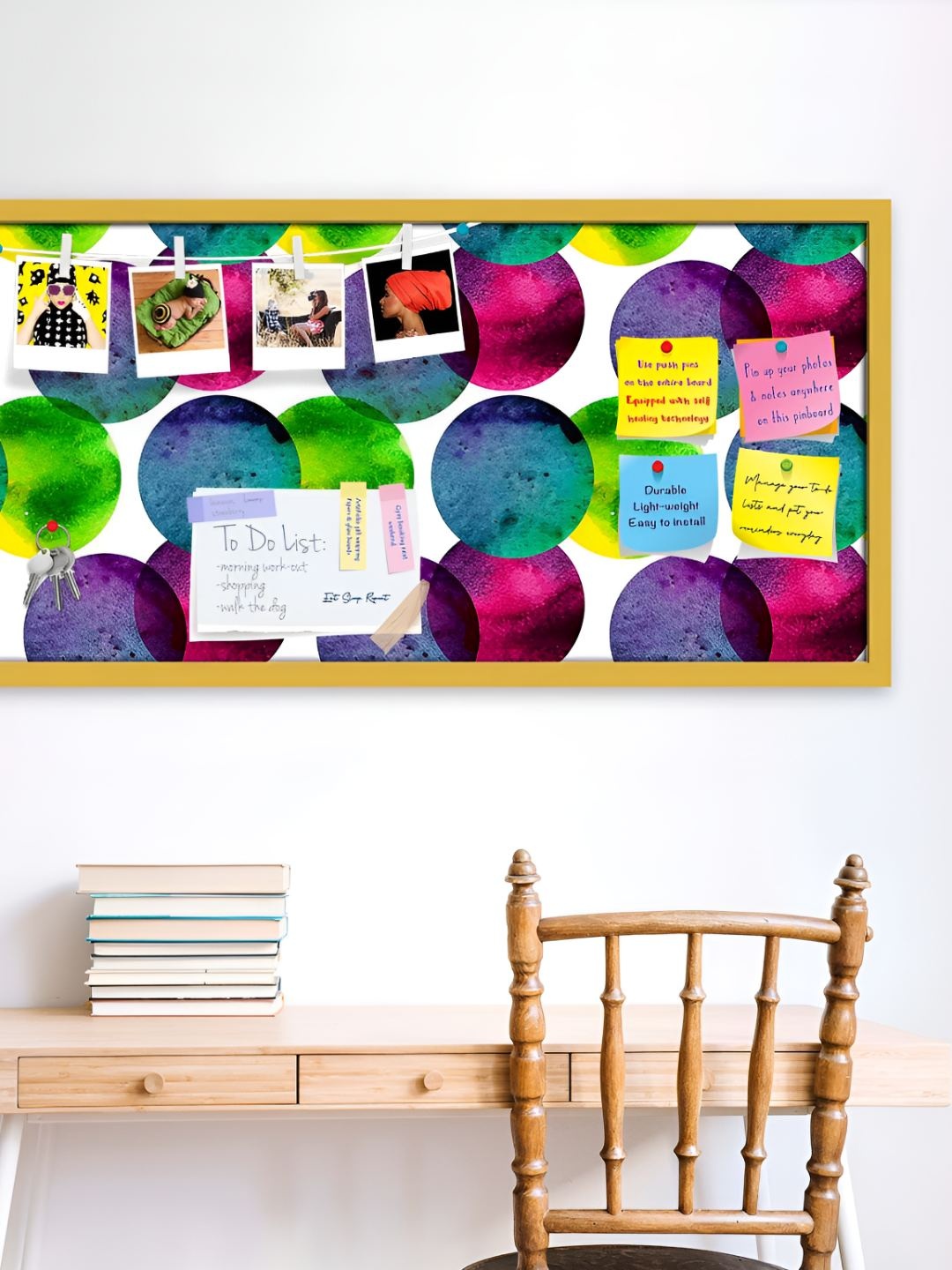 

ArtzFolio Wooden Notice Pin Board, Multi