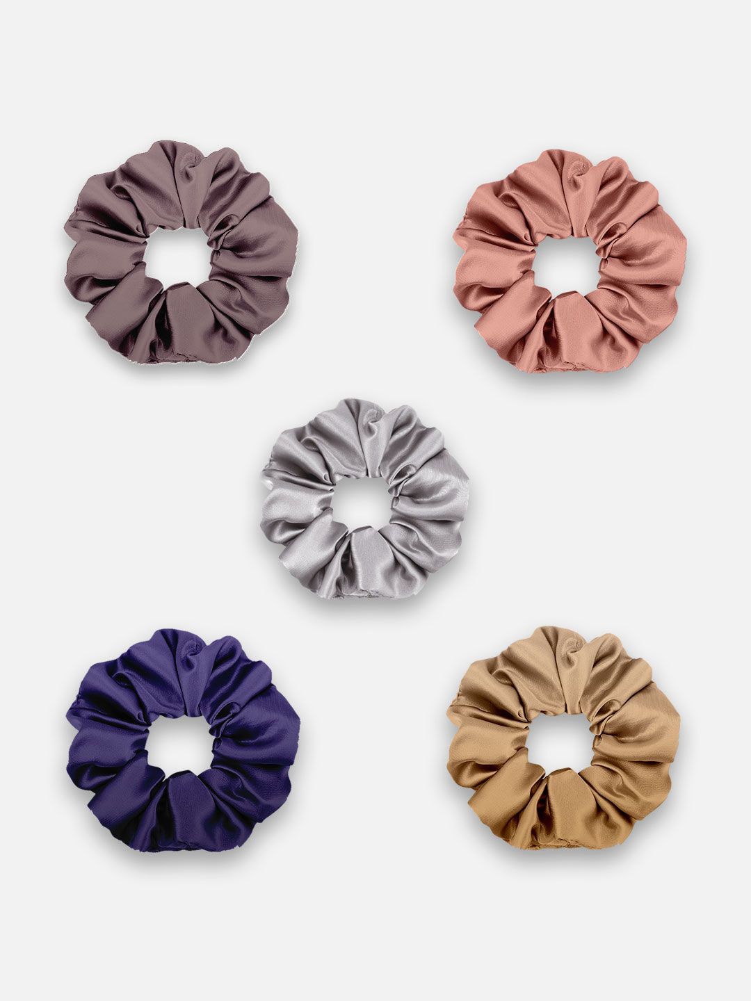 

Furbo Women Set of 5 Scrunchies, Assorted
