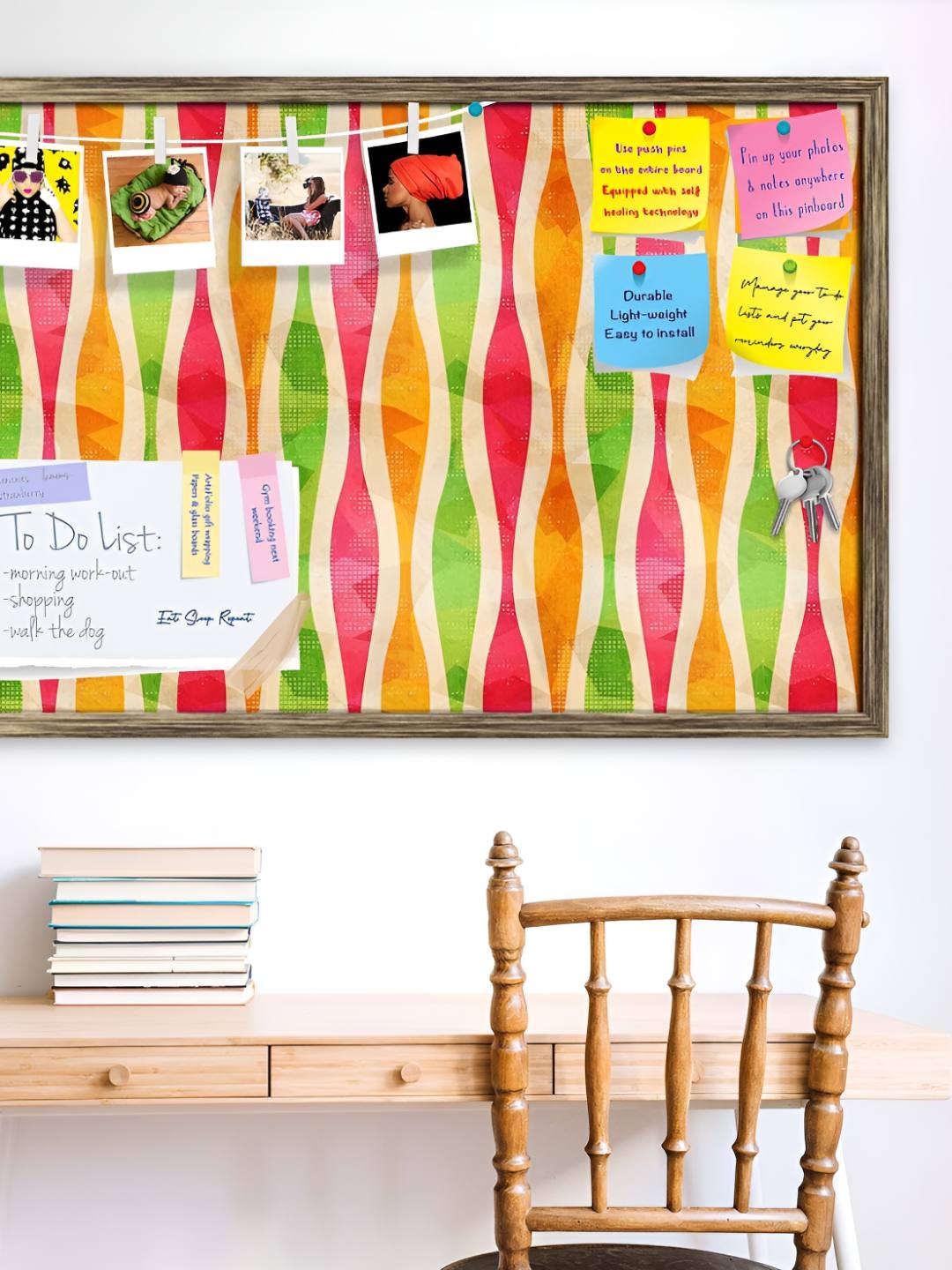 

ArtzFolio Wooden Notice Pin Board, Multi