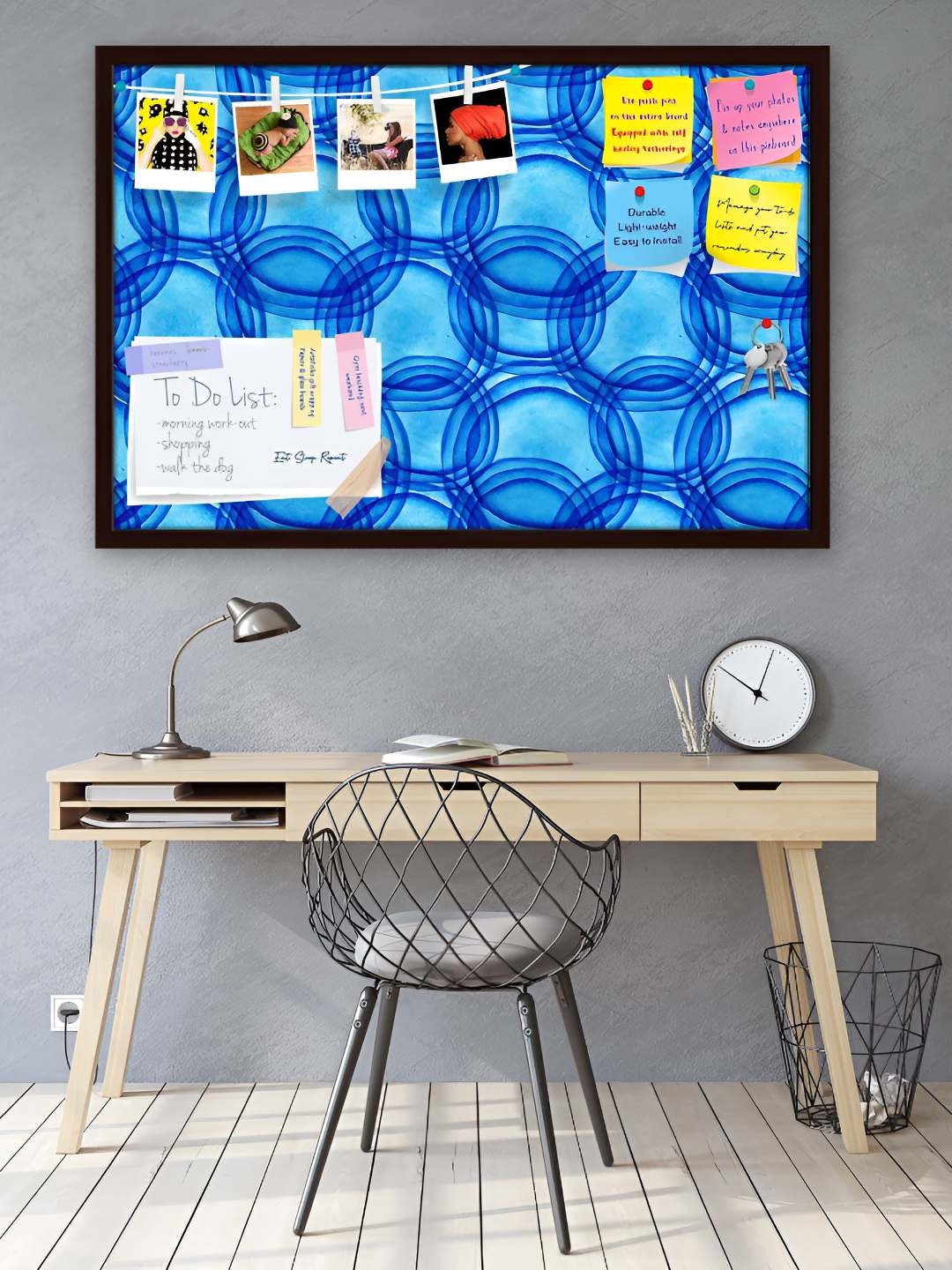 

ArtzFolio Wooden Notice Pin Board, Multi