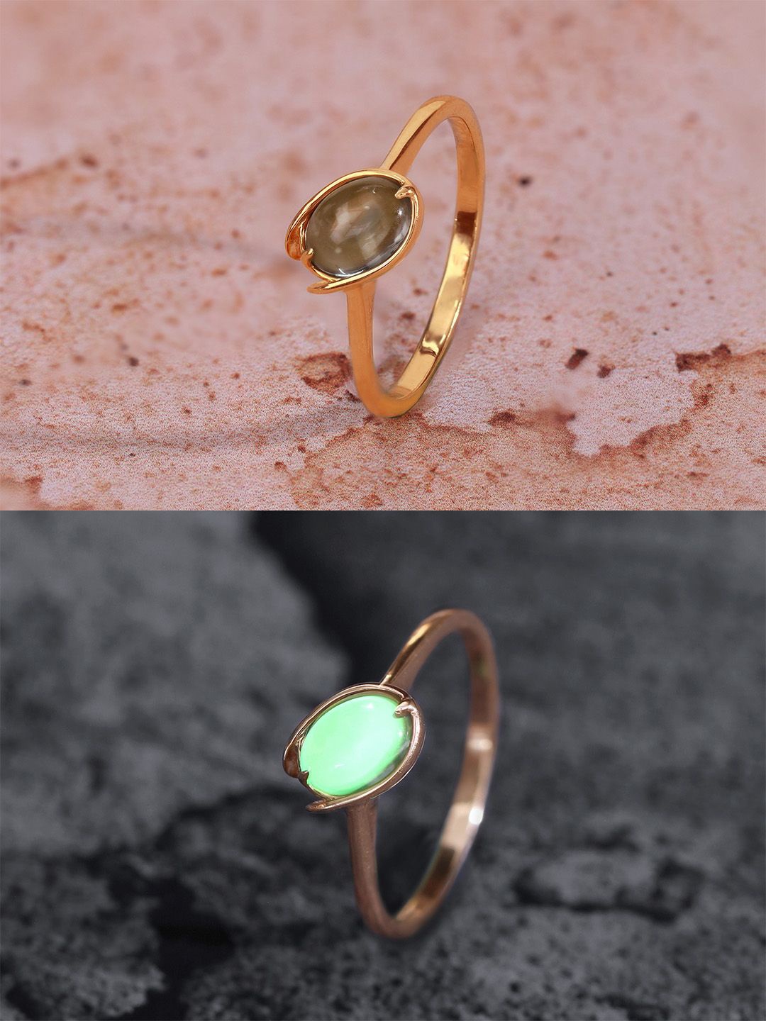 

Mia by Tanishq 14KT Yellow Gold Amethyst Ring -2.17 gm