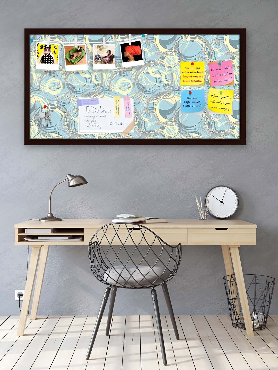 

ArtzFolio Wooden Notice Pin Board, Multi