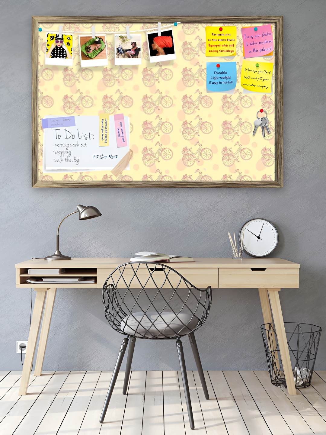 

ArtzFolio Wooden Notice Pin Board, Multi