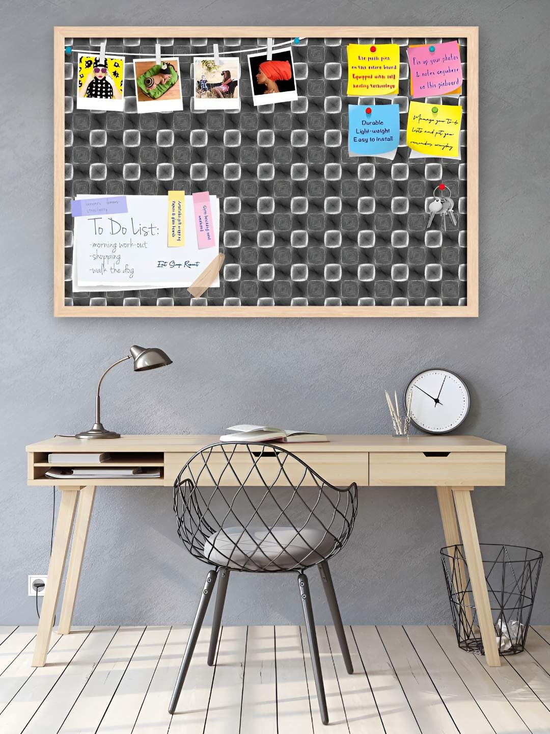 

ArtzFolio Wooden Notice Pin Board, Multi