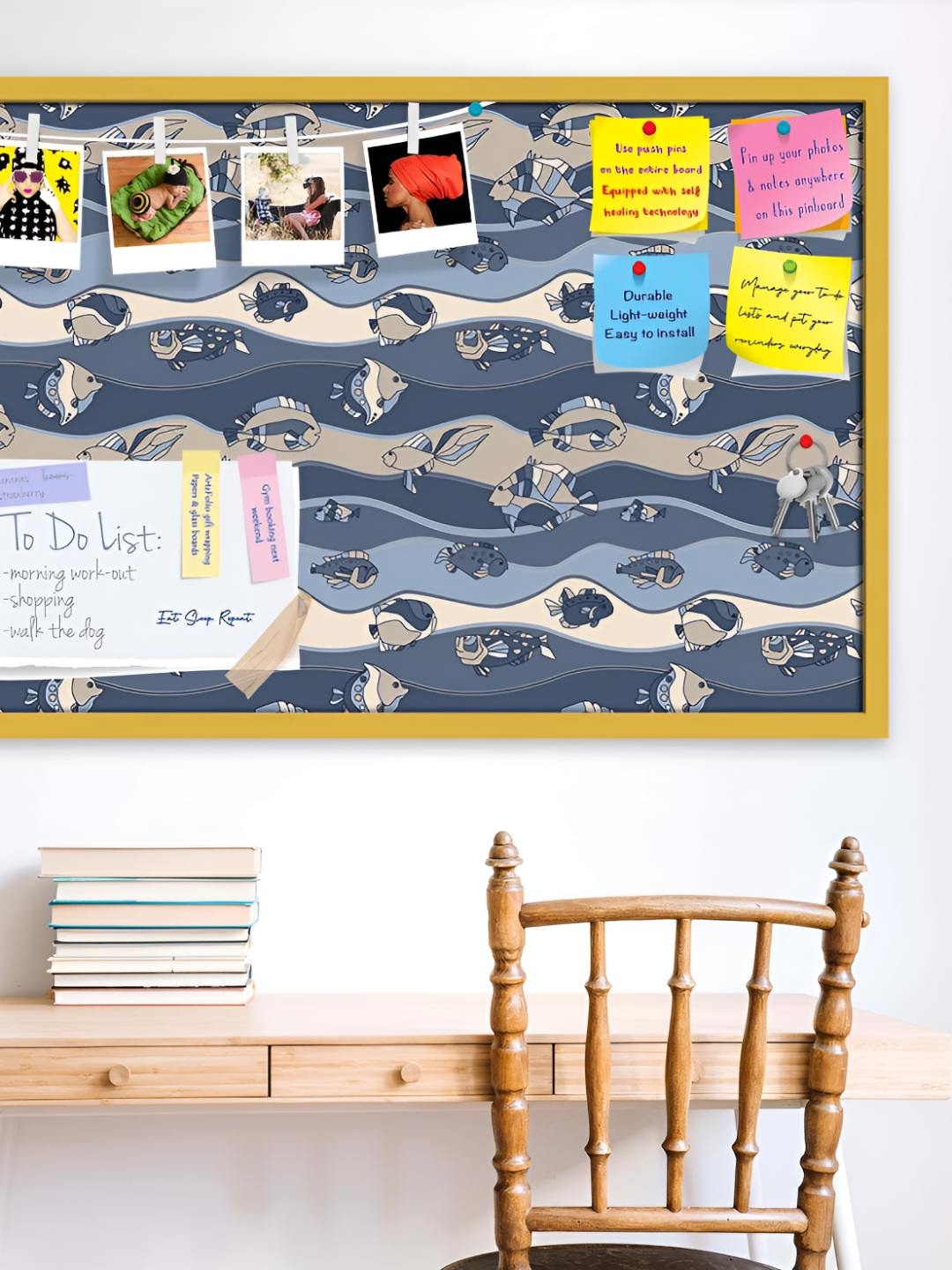 

ArtzFolio Wooden Notice Pin Board, Multi