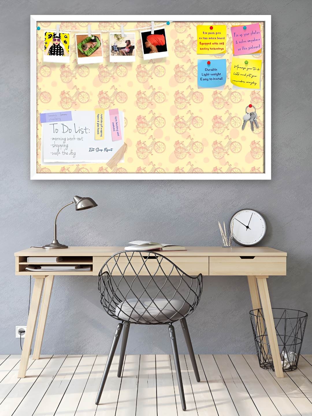 

ArtzFolio Wooden Notice Pin Board, Multi