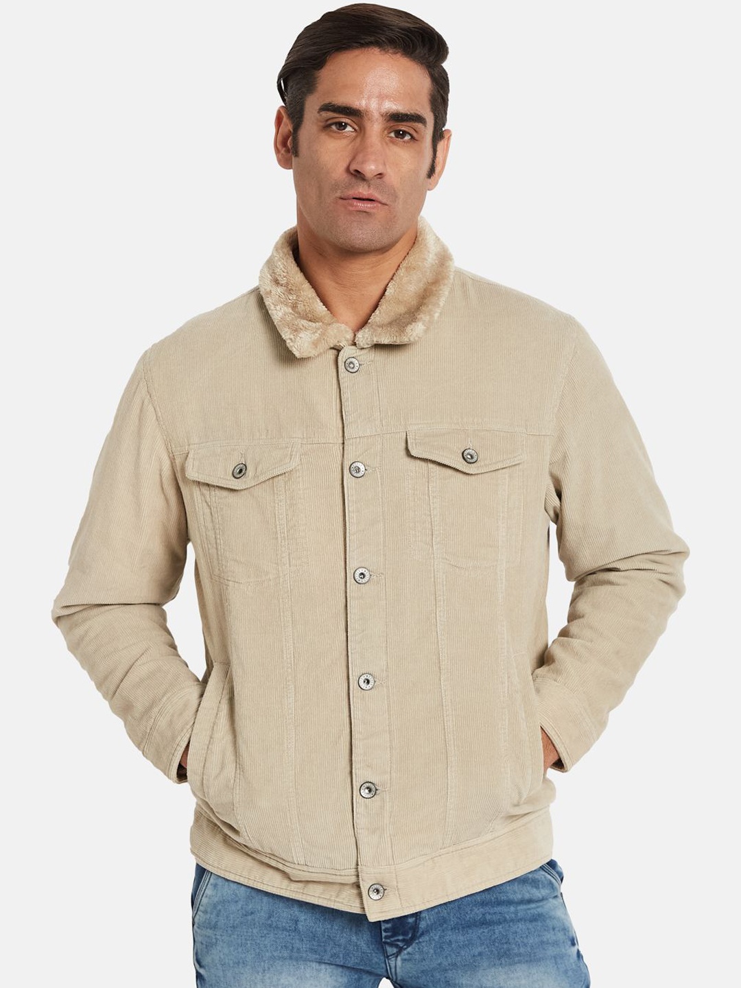 

METTLE Men Jacket, Cream