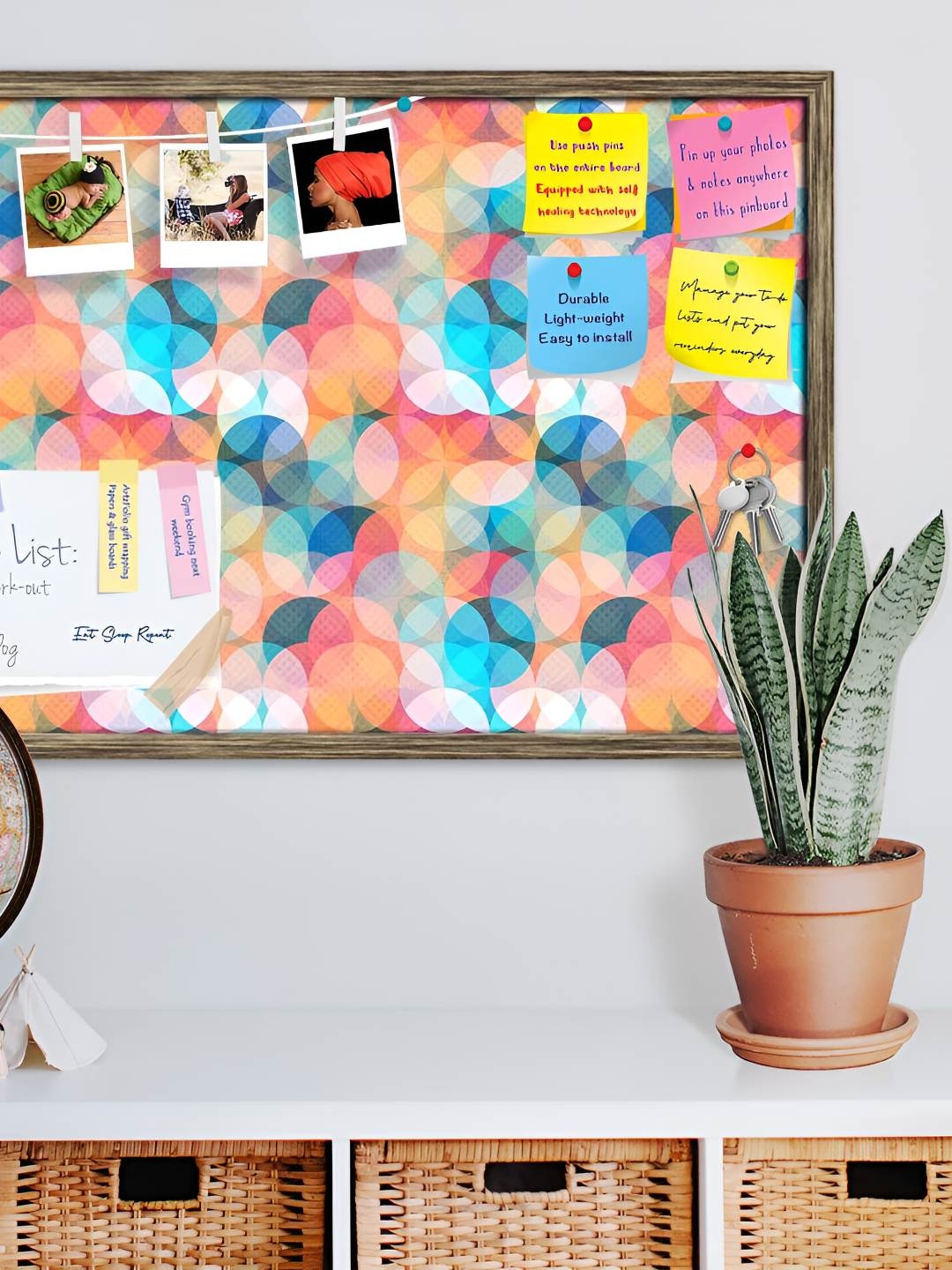 

ArtzFolio Wooden Notice Pin Board, Multi