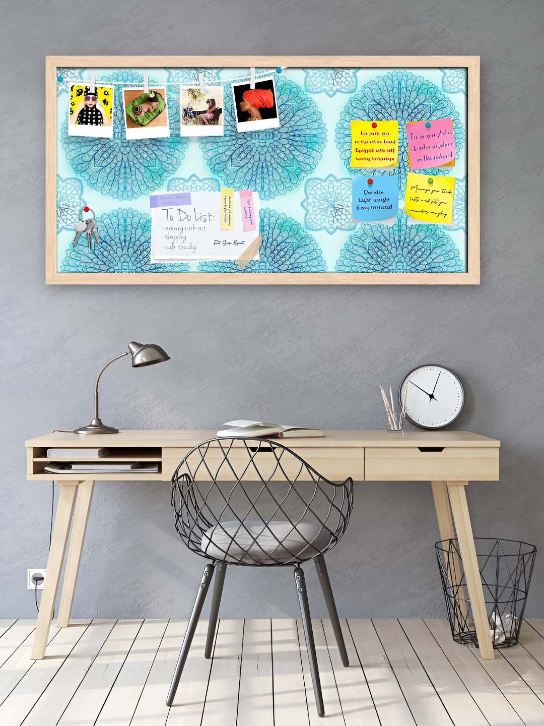 

ArtzFolio Wooden Notice Pin Board, Multi