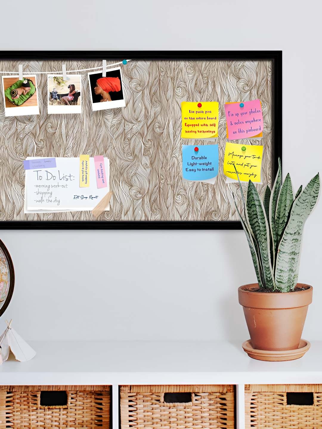 

ArtzFolio Wooden Notice Pin Board, Multi