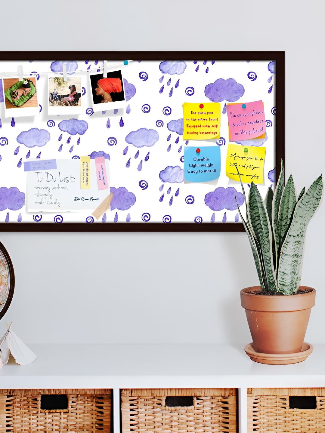 

ArtzFolio Wooden Notice Pin Board, Multi