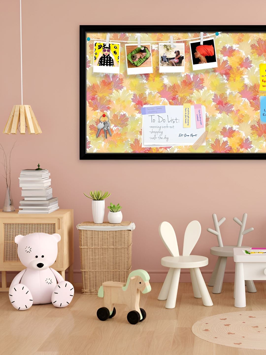 

ArtzFolio Wooden Notice Pin Board, Multi