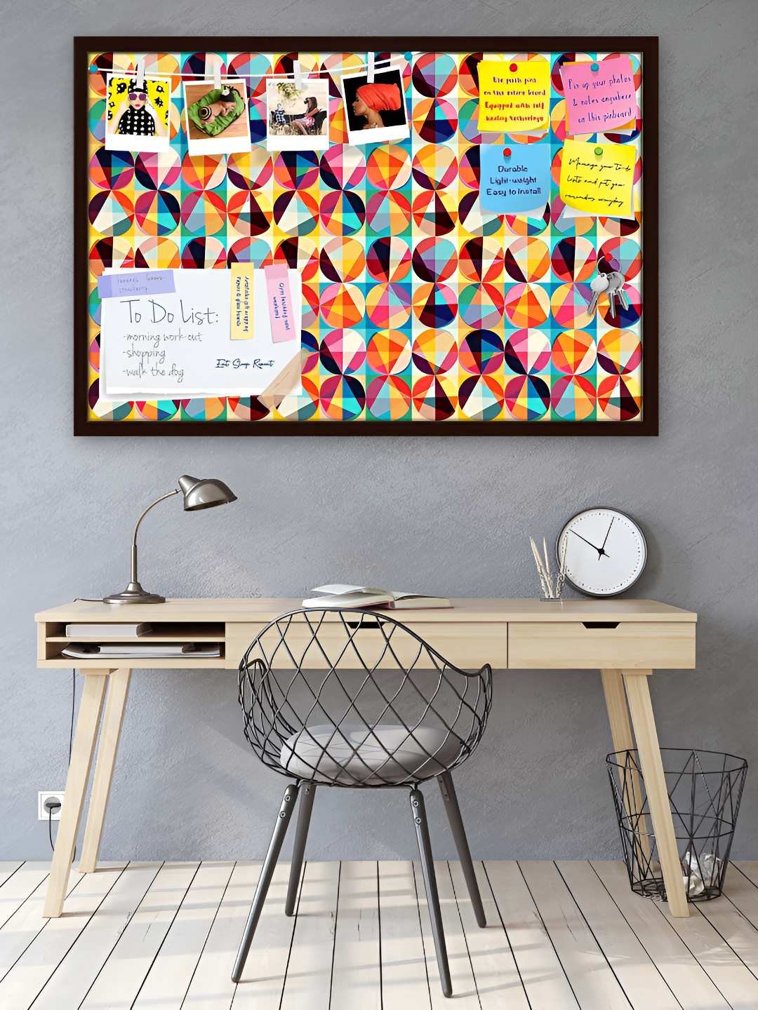 

ArtzFolio Wooden Notice Pin Board, Multi