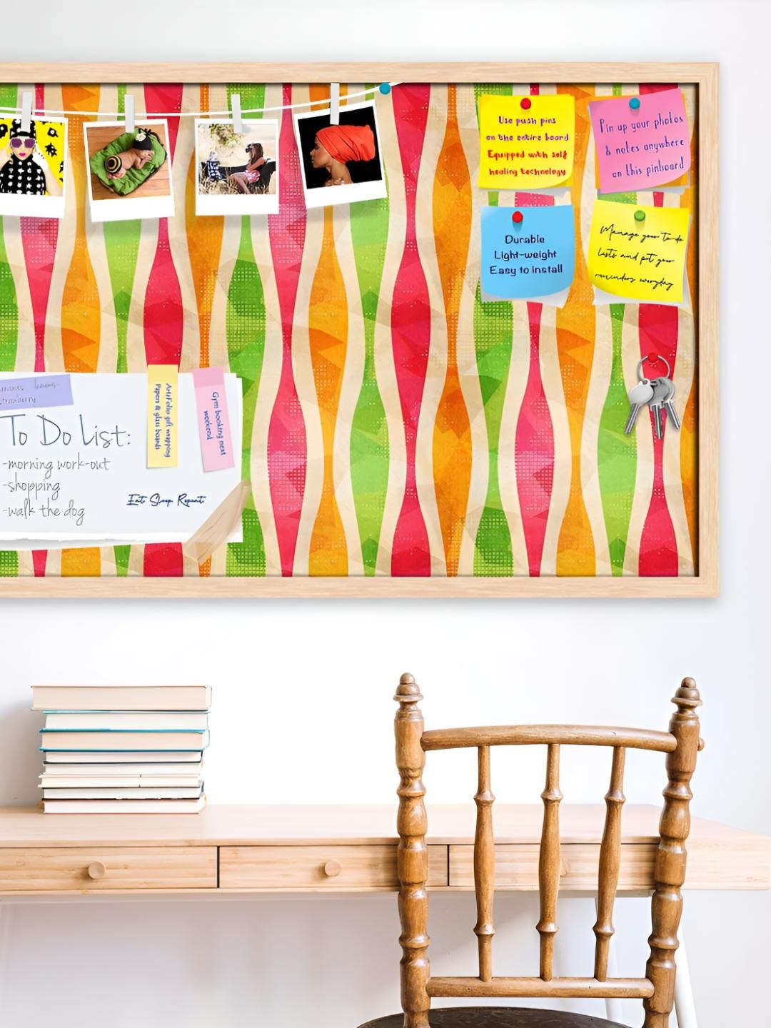 

ArtzFolio Wooden Notice Pin Board, Multi
