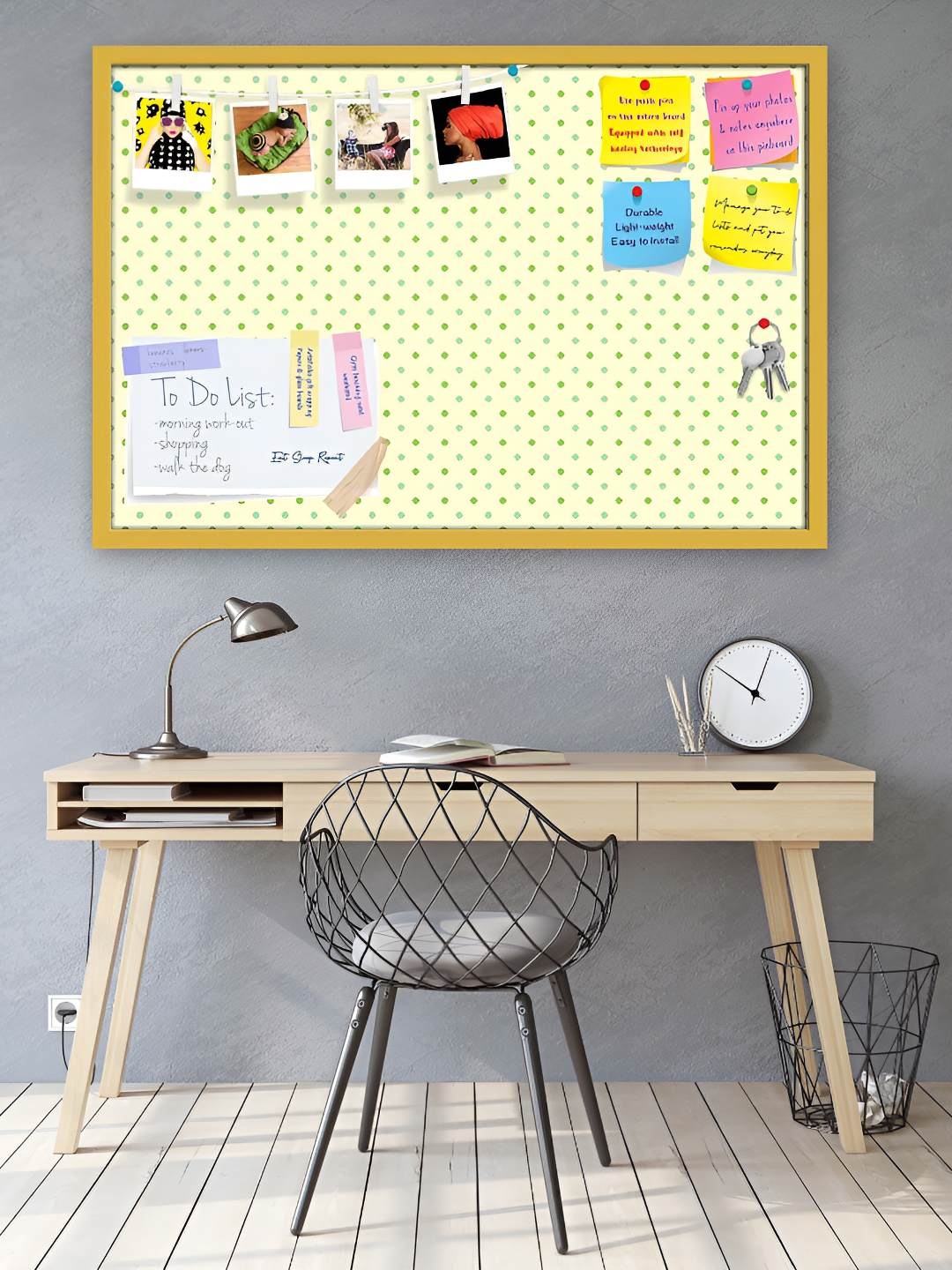 

ArtzFolio Wooden Notice Pin Board, Multi