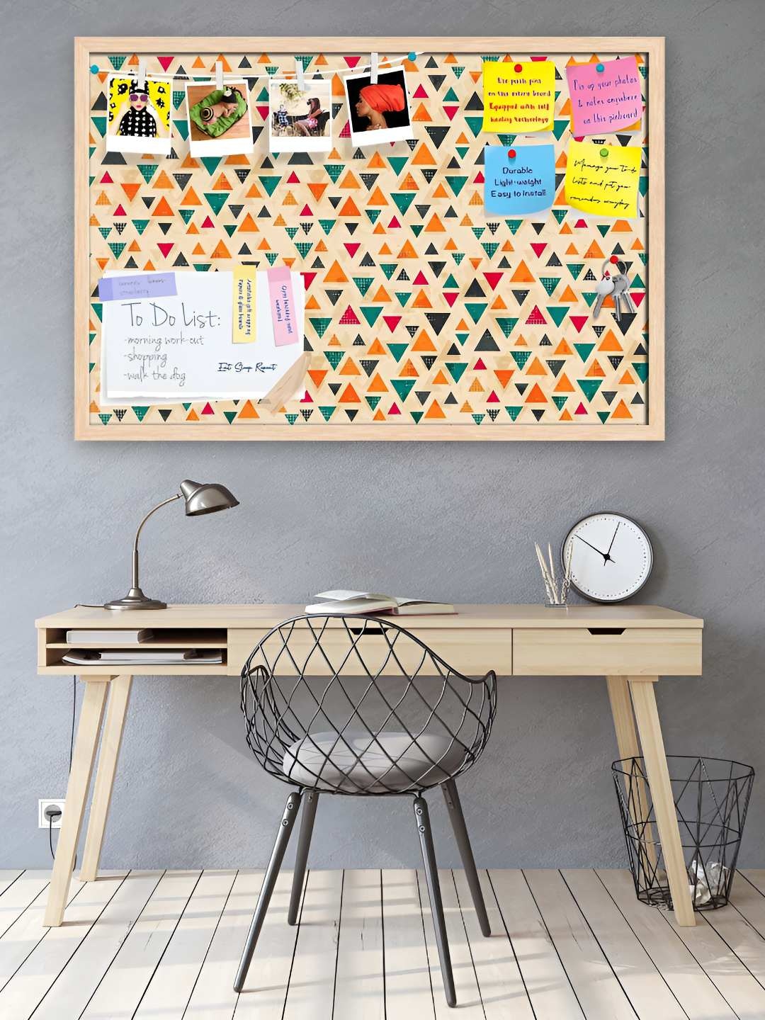 

ArtzFolio Wooden Notice Pin Board, Multi