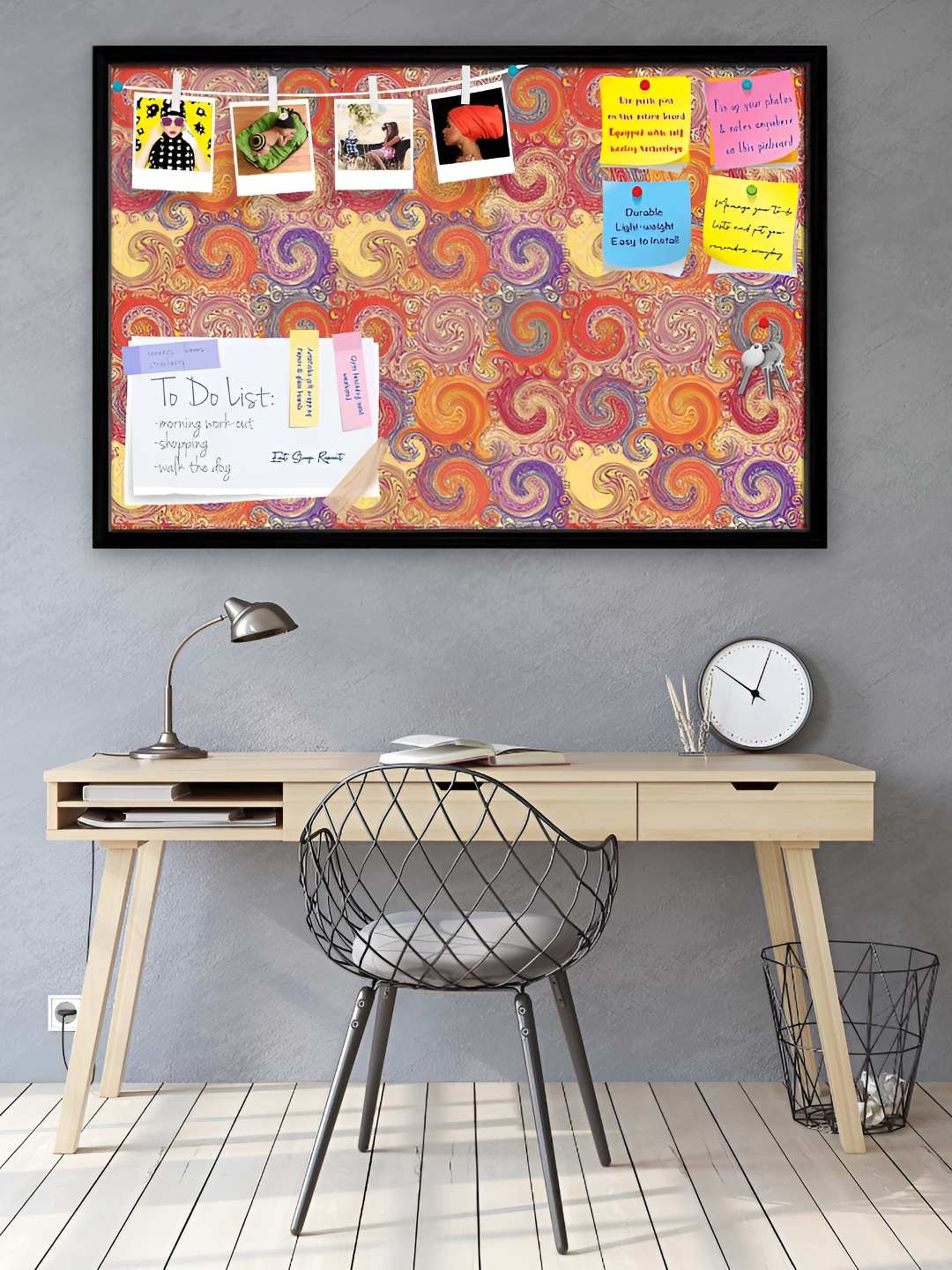 

ArtzFolio Wooden Notice Pin Board, Multi