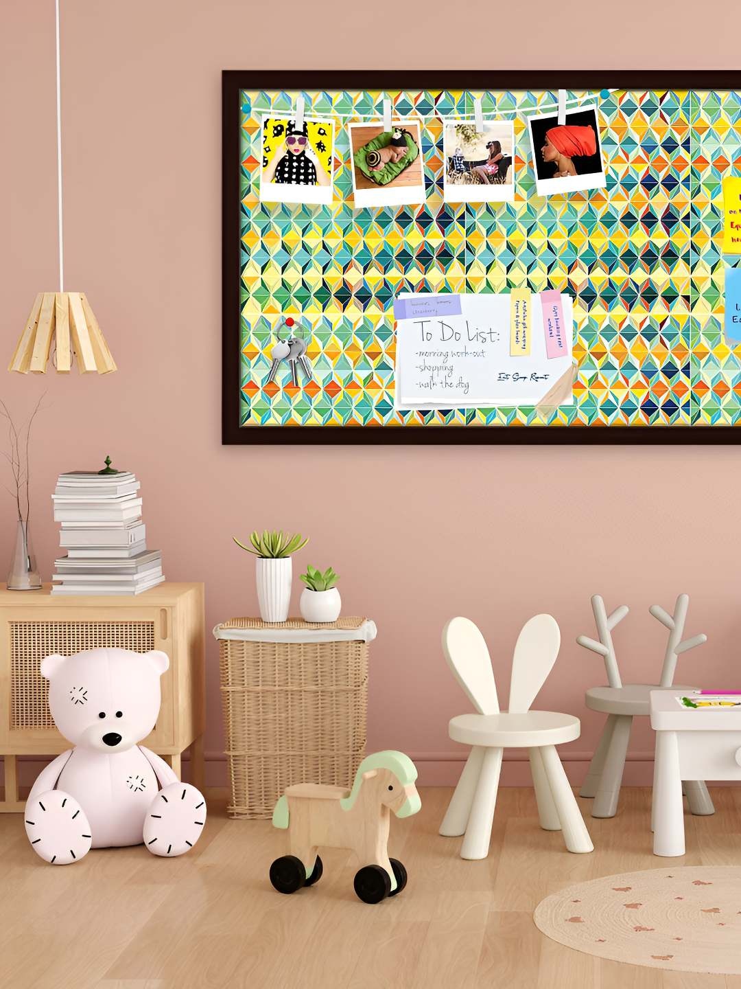 

ArtzFolio Wooden Notice Pin Board, Multi