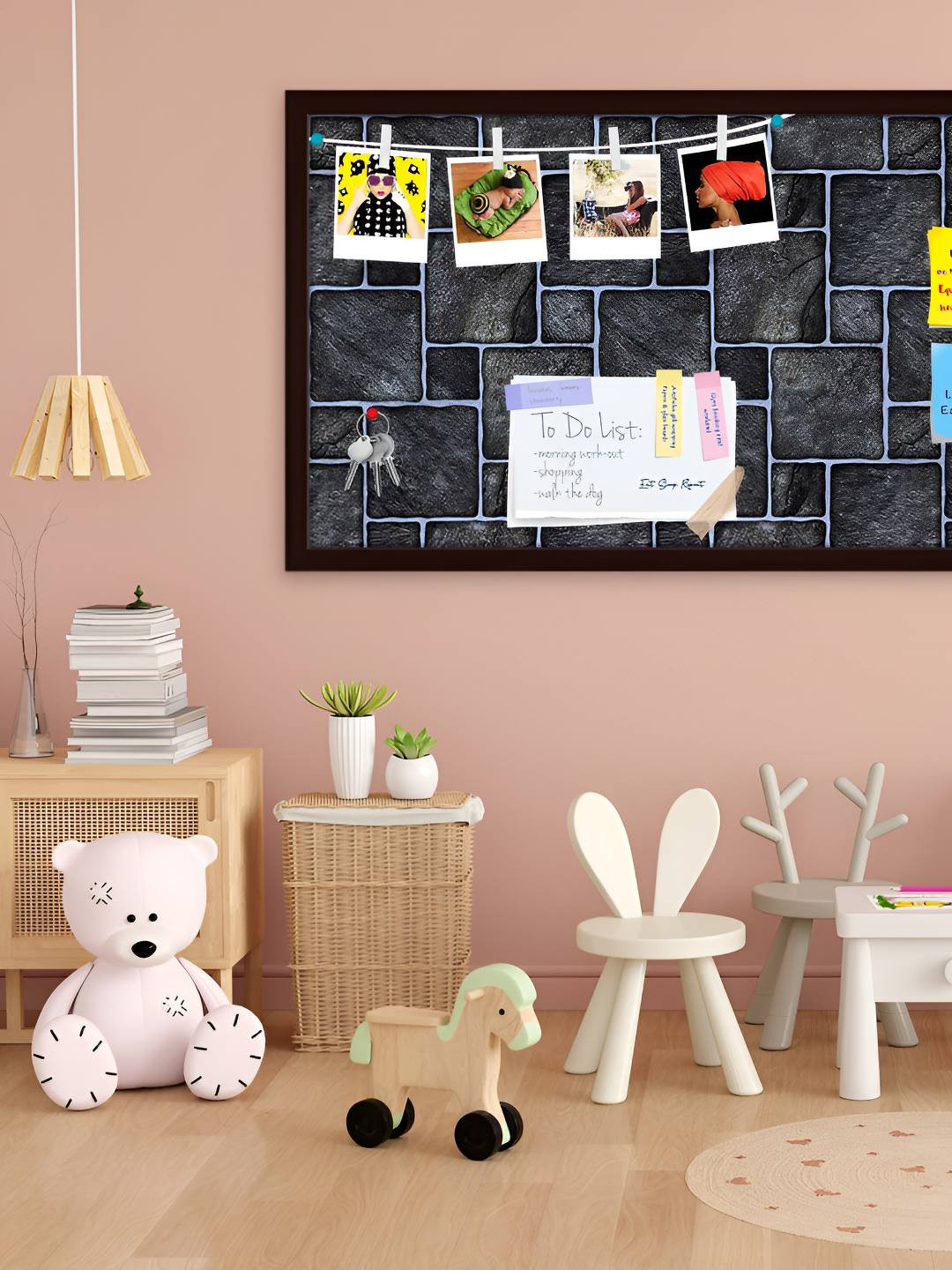 

ArtzFolio Wooden Notice Pin Board, Multi