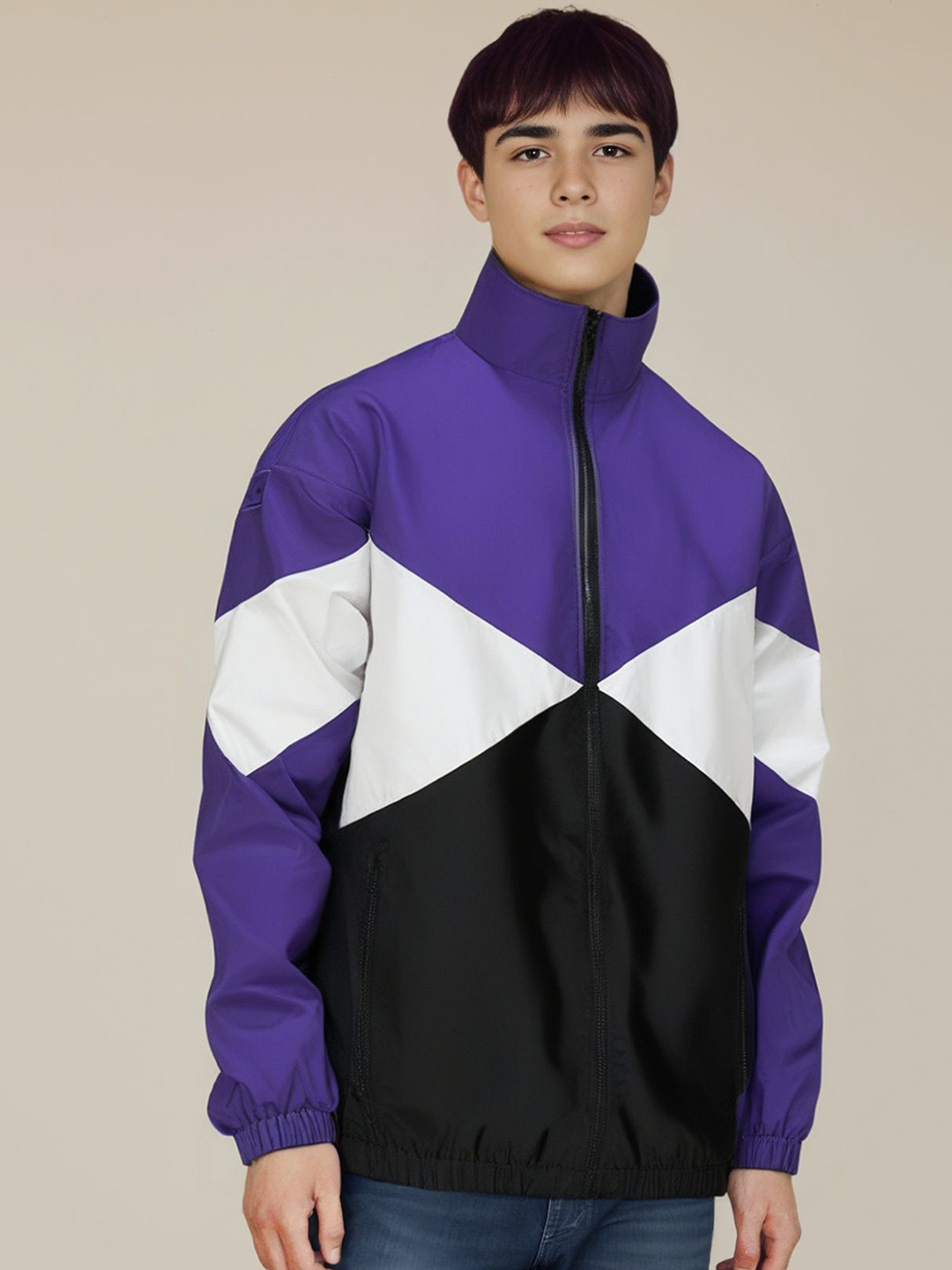 

StyleCast x Revolte Men Lightweight Tailored Jacket, Purple