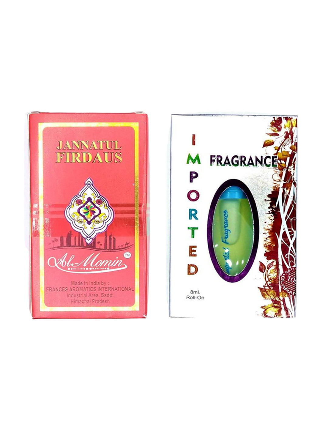 

RAVIOUR LIFESTYLE Set Of 2 Jannat Ul Firdous & Imported 100% Alcohol Free Attar - 8ml Each, Transparent