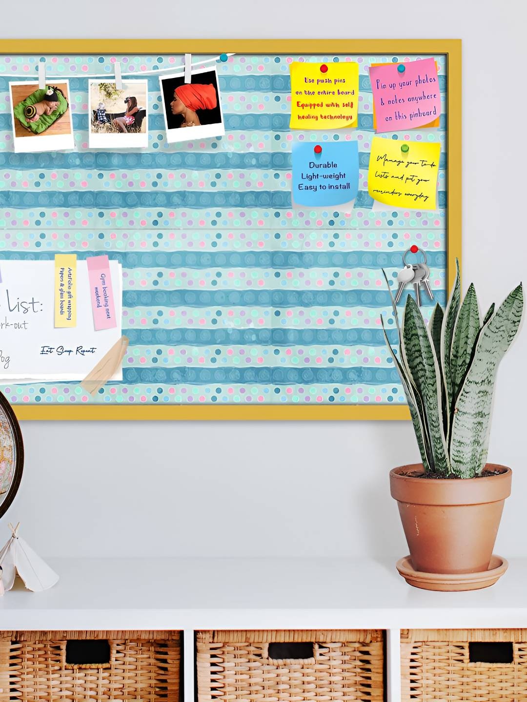 

ArtzFolio Wooden Notice Pin Board, Multi