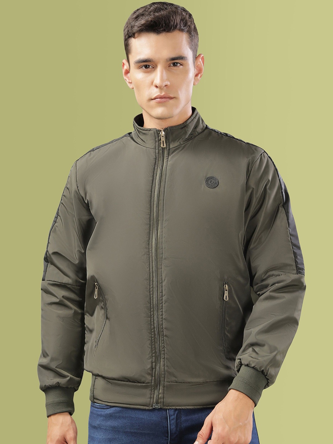 

Dollar Men Lightweight Bomber Jacket, Olive
