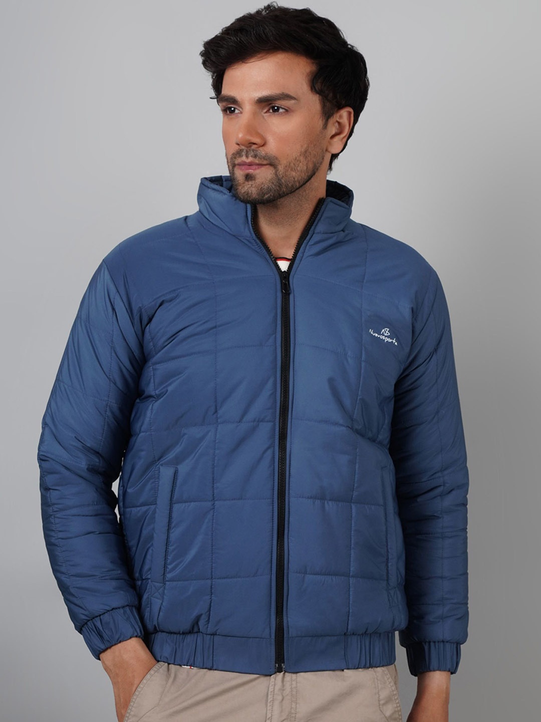 

NUEVOSDAMAS Men Lightweight Outdoor Bomber Jacket, Blue