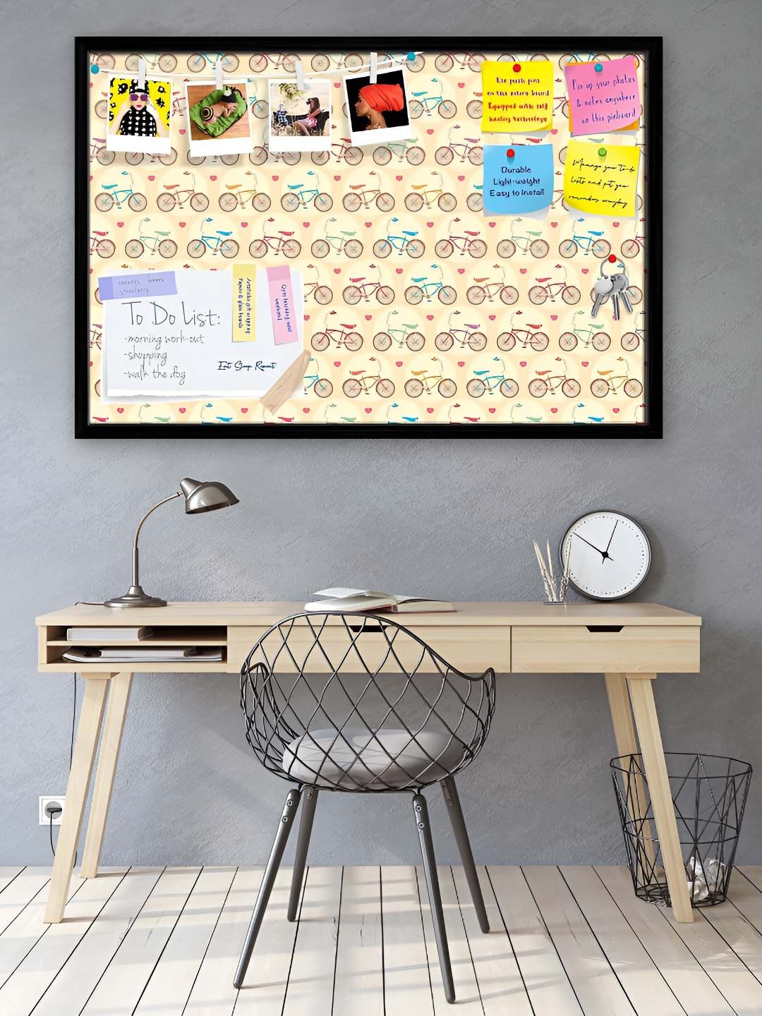 

ArtzFolio Wooden Notice Pin Board, Multi