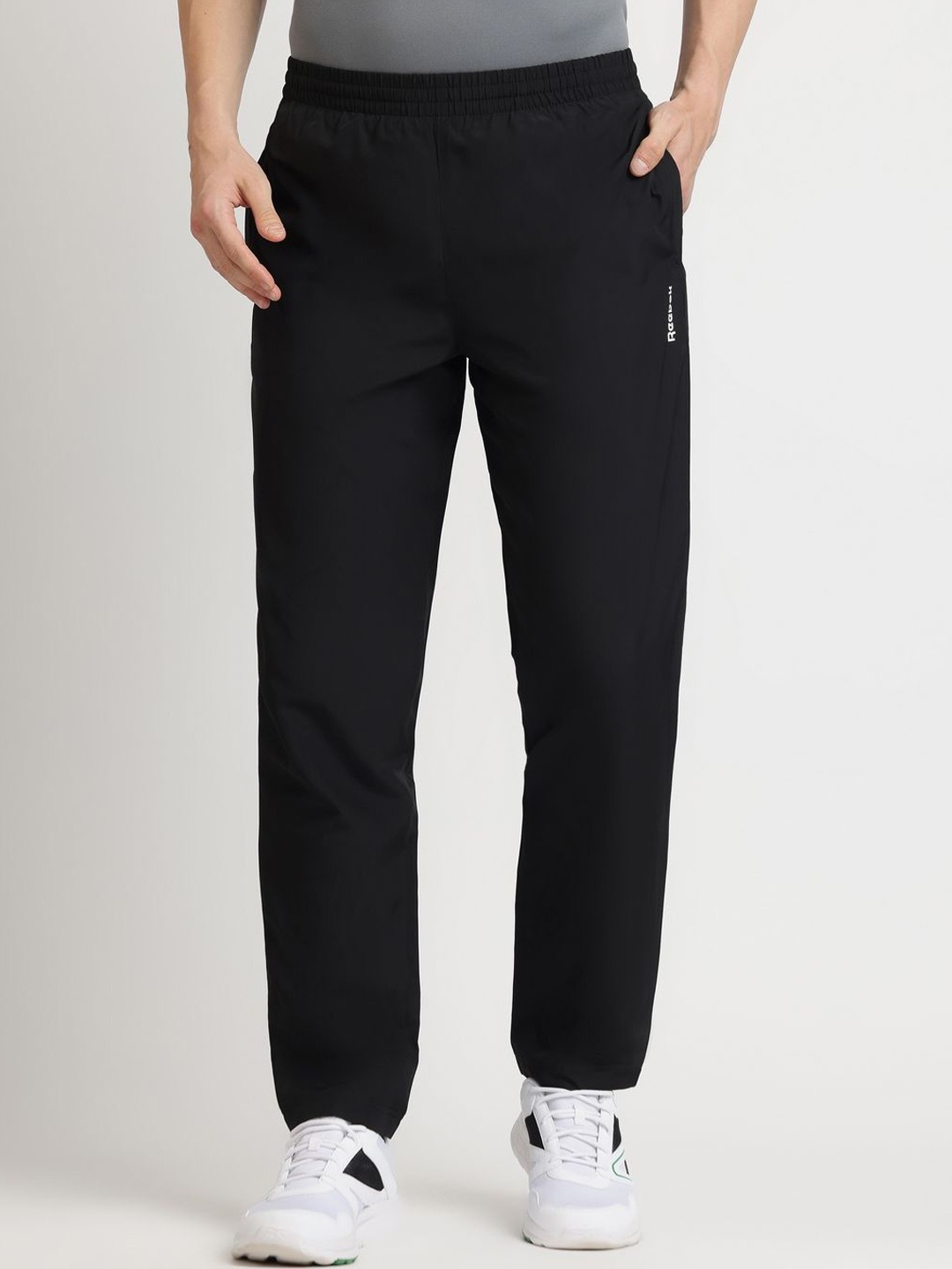 

Reebok Men Mid Rise Regular Fit Track Pants, Black