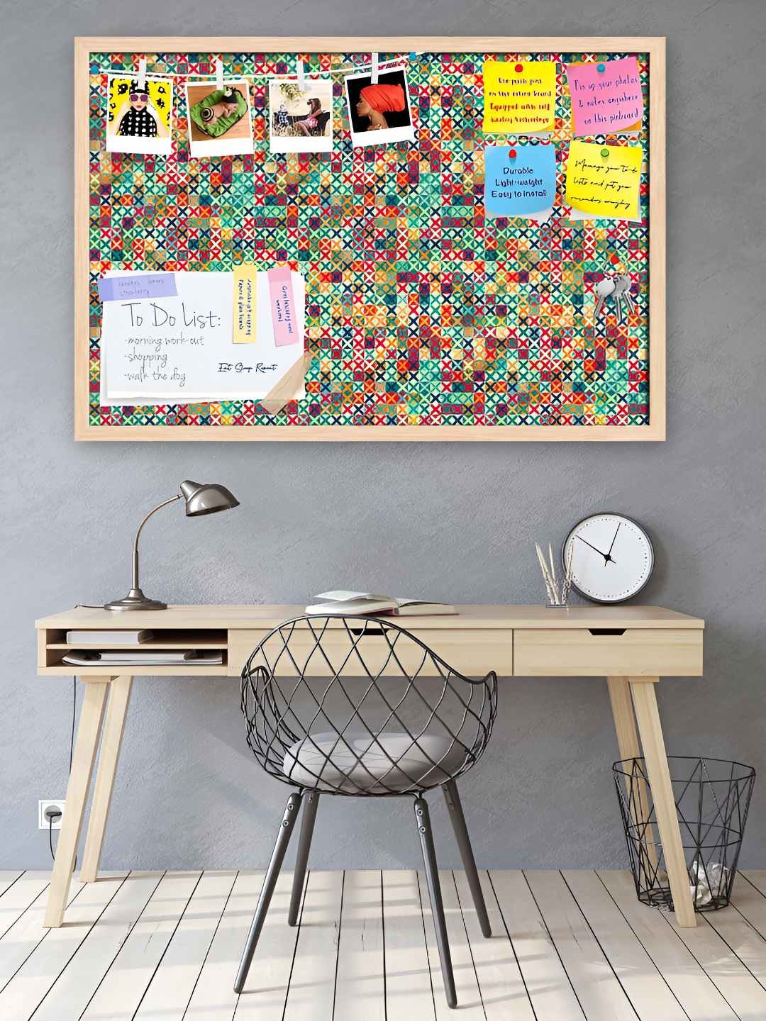 

ArtzFolio Wooden Notice Pin Board, Multi