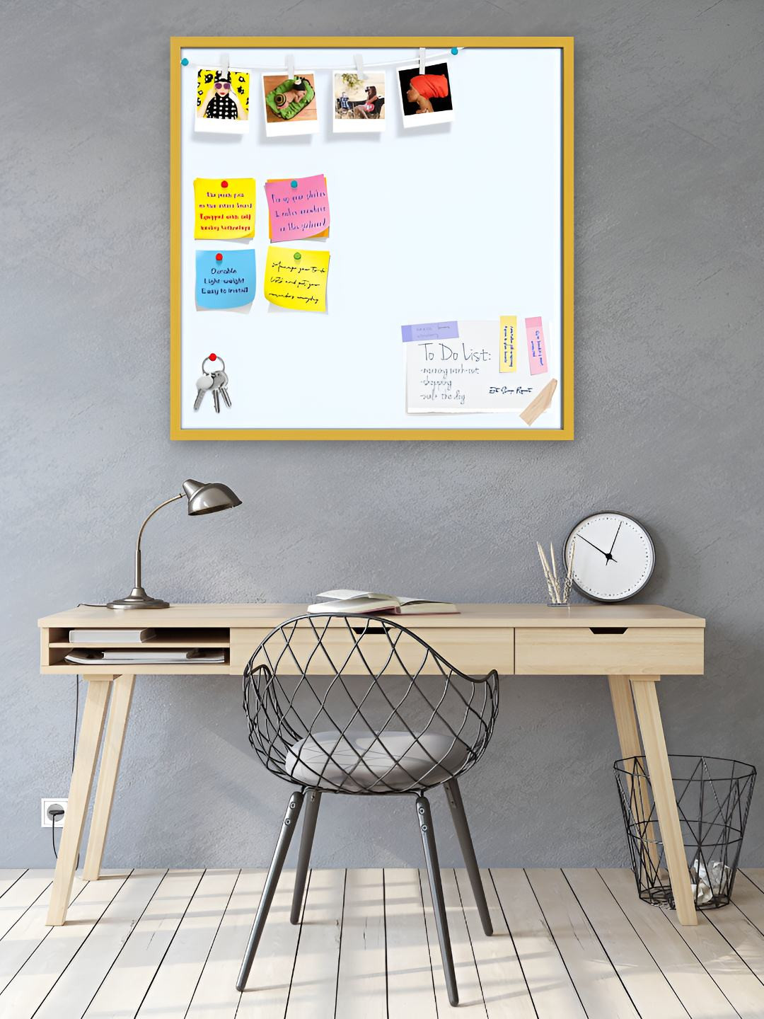 

ArtzFolio Wooden Notice Pin Board, White