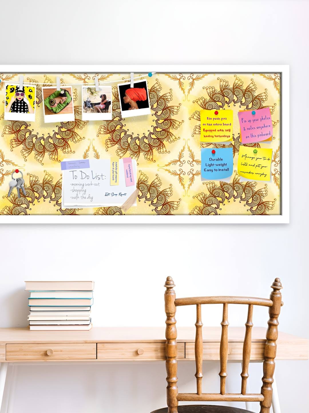 

ArtzFolio Wooden Notice Pin Board, Multi
