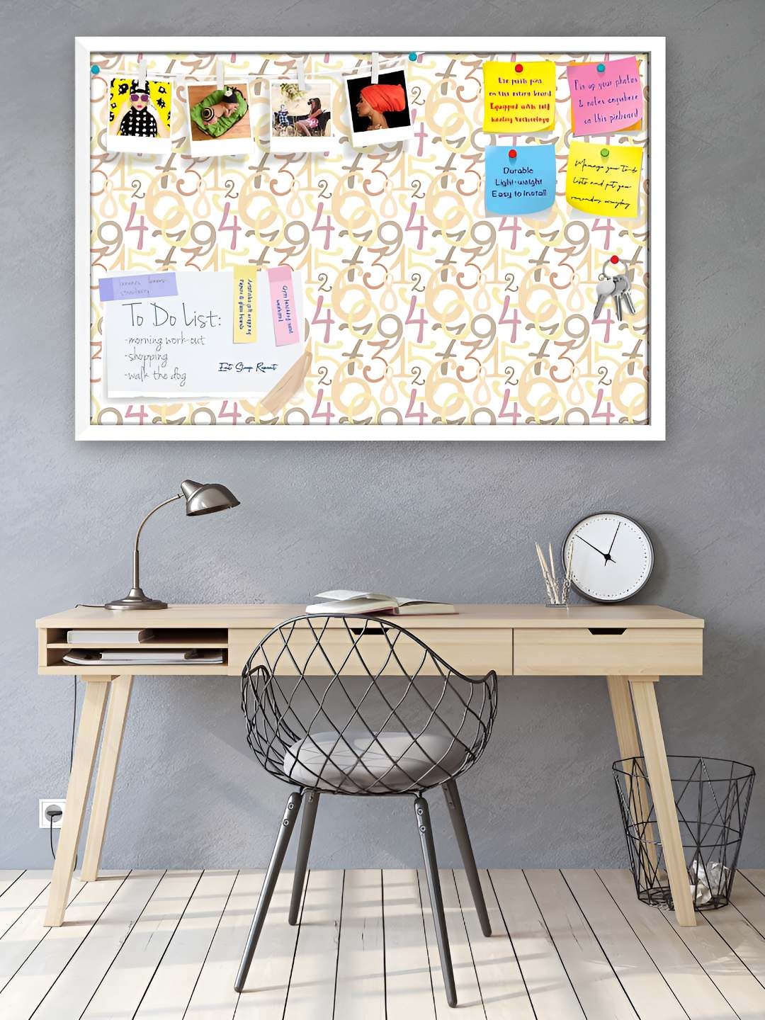 

ArtzFolio Wooden Notice Pin Board, Multi