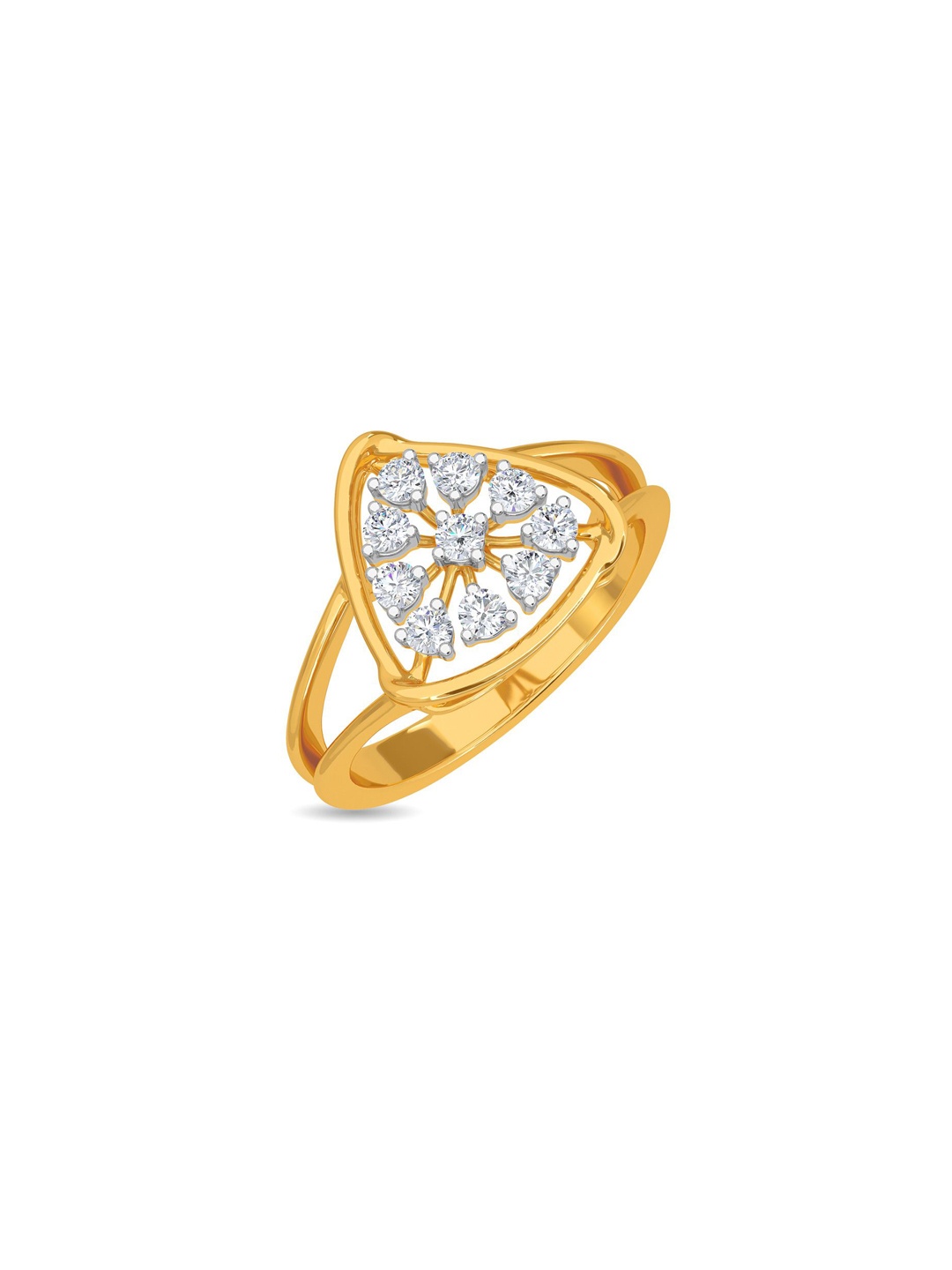 

KISNA DIAMOND AND GOLD JEWELLERY Women 14KT Finger Ring Diamond