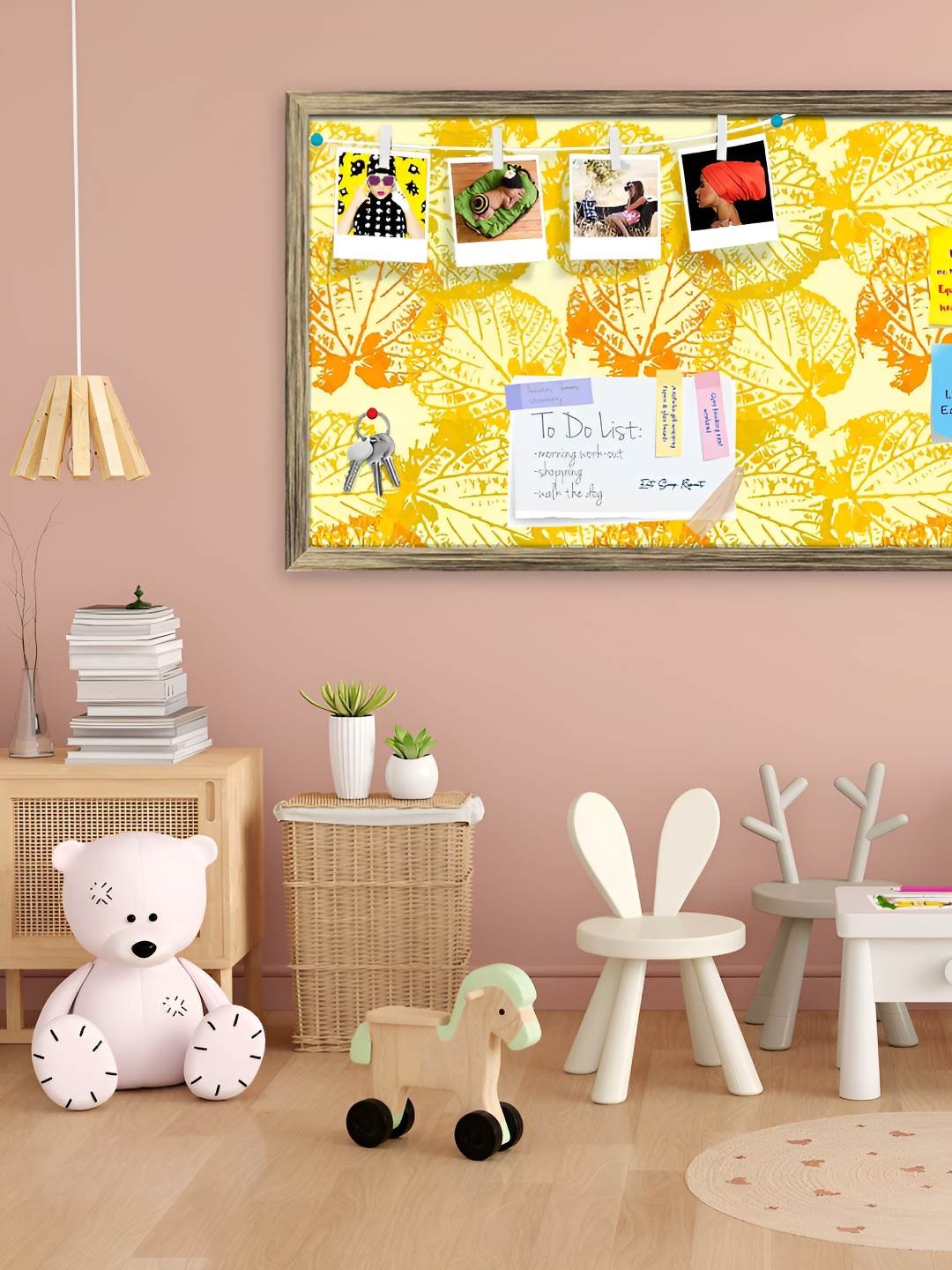 

ArtzFolio Wooden Notice Pin Board, Multi