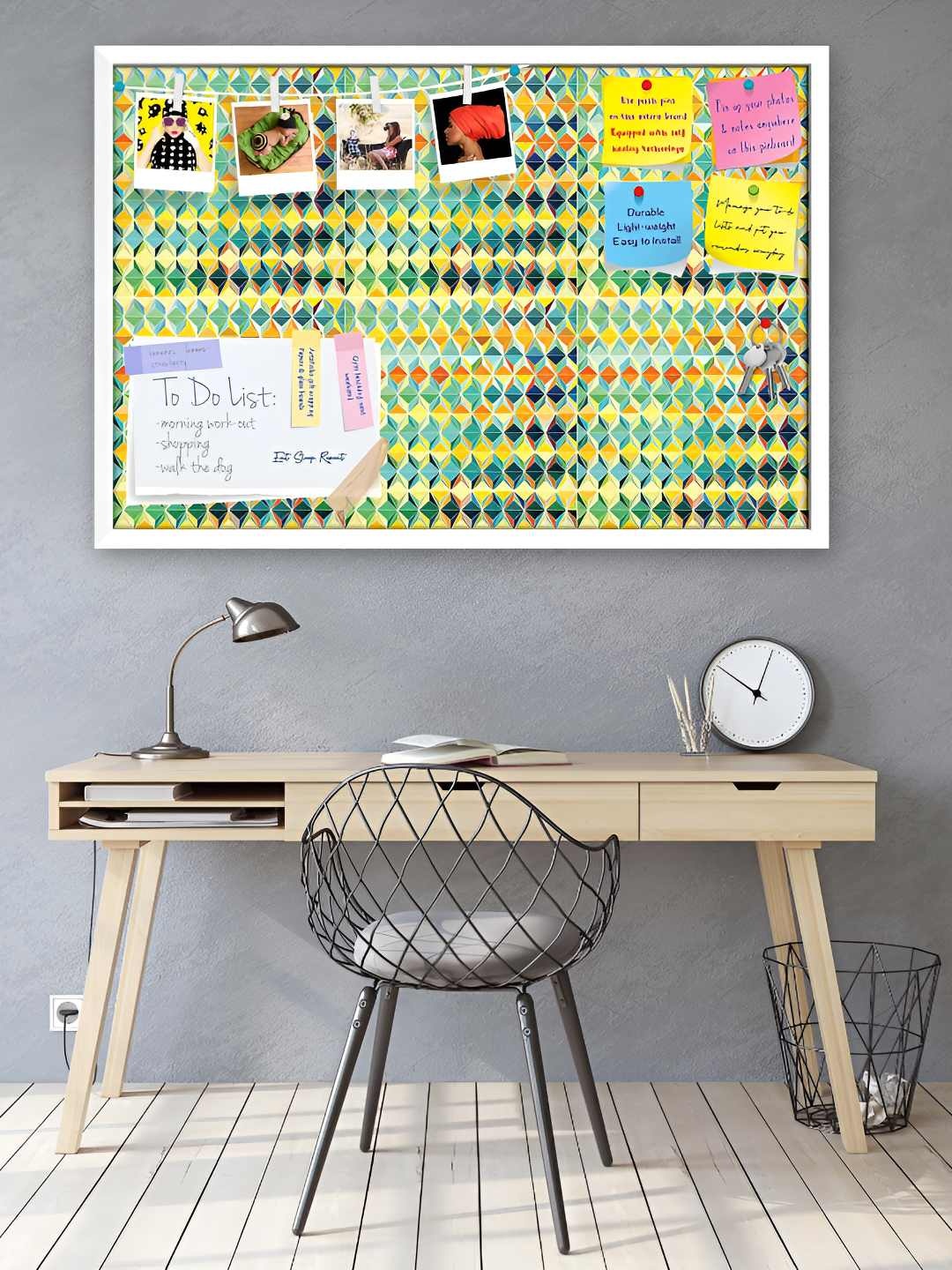 

ArtzFolio Wooden Notice Pin Board, Multi