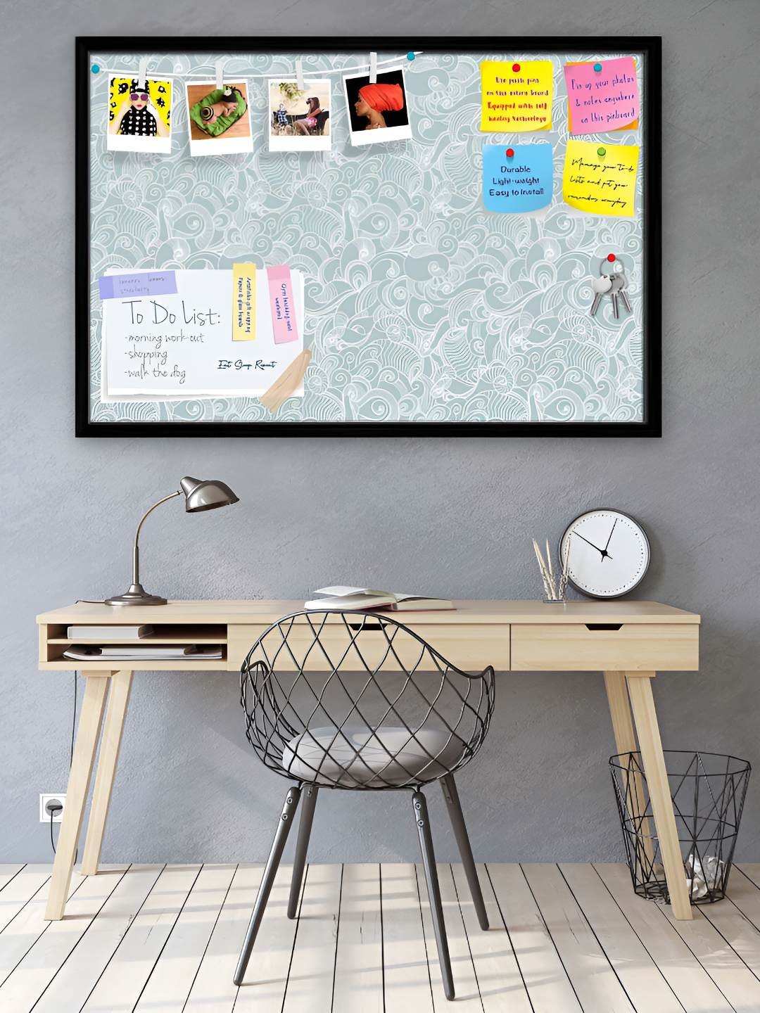 

ArtzFolio Wooden Notice Pin Board, Multi