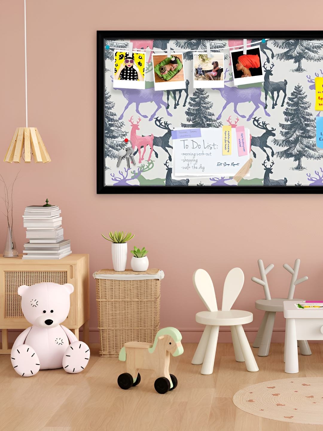 

ArtzFolio Wooden Notice Pin Board, Multi