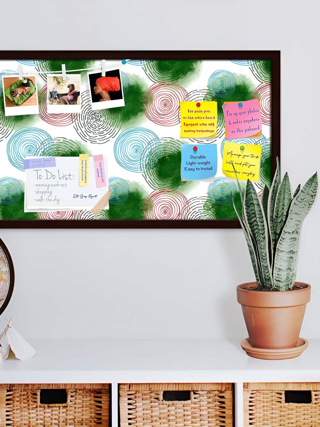 

ArtzFolio Wooden Notice Pin Board, Multi