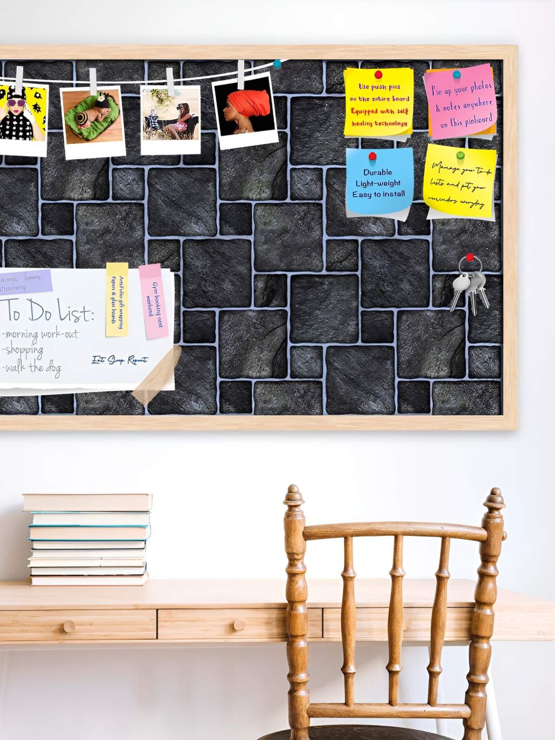 

ArtzFolio Wooden Notice Pin Board, Multi