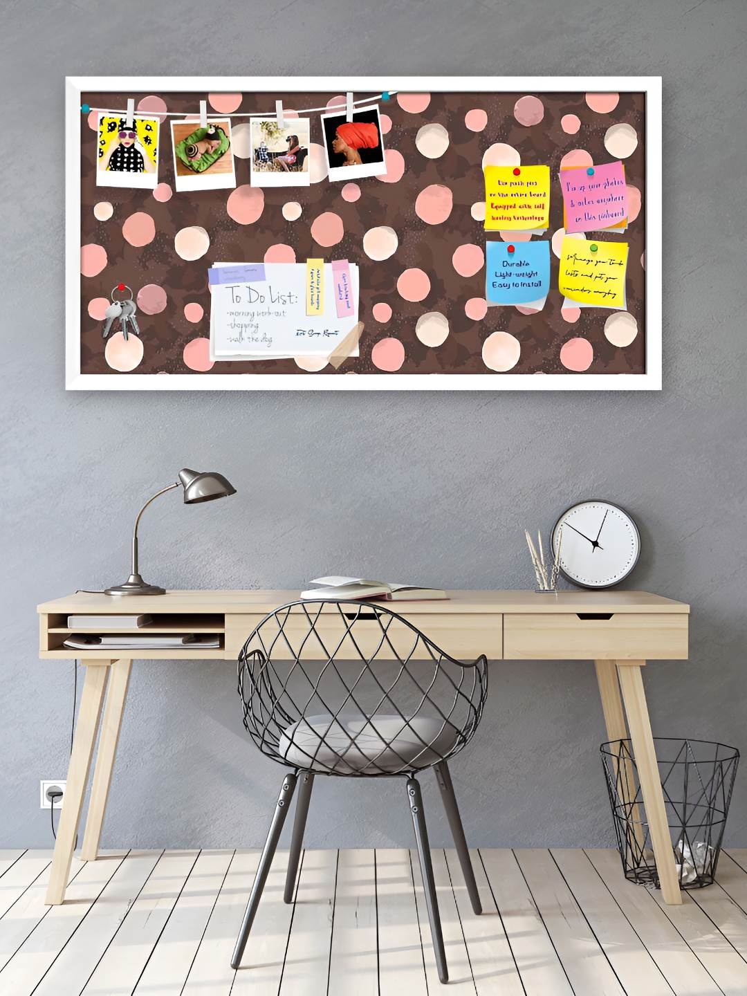 

ArtzFolio Wooden Notice Pin Board, Multi