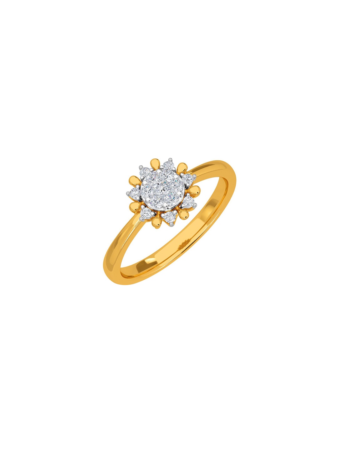 

KISNA DIAMOND AND GOLD JEWELLERY Women 18KT Diamond Finger Ring