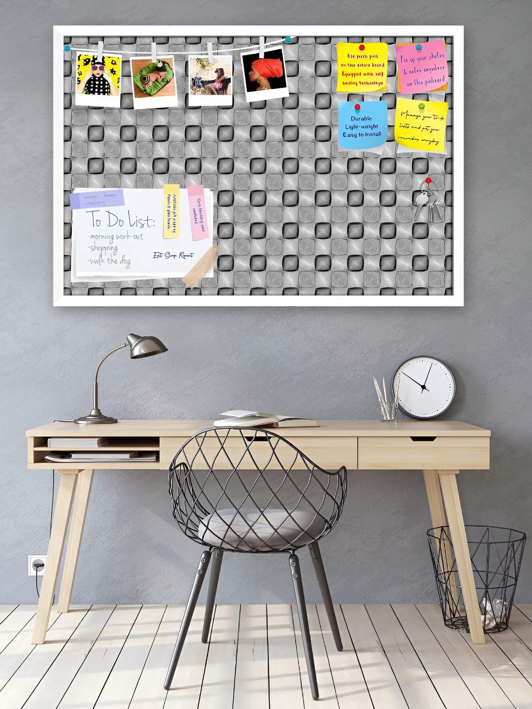 

ArtzFolio Wooden Notice Pin Board, Multi