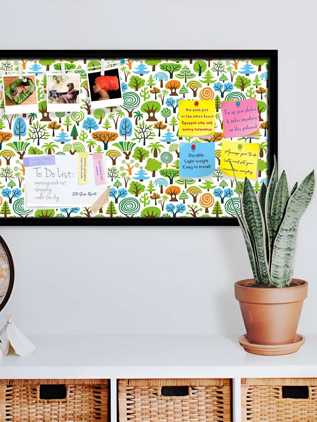 

ArtzFolio Wooden Notice Pin Board, Multi